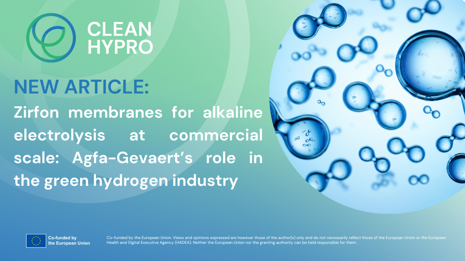 Zirfon membranes for alkaline electrolysis at commercial scale: Agfa ...